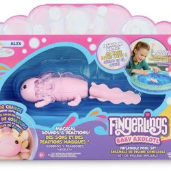 Fingerlings Interactive Baby Axolotl with Inflatable Pool